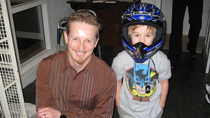 IMG_0825.JPG - Mark checking out Chay's helmet