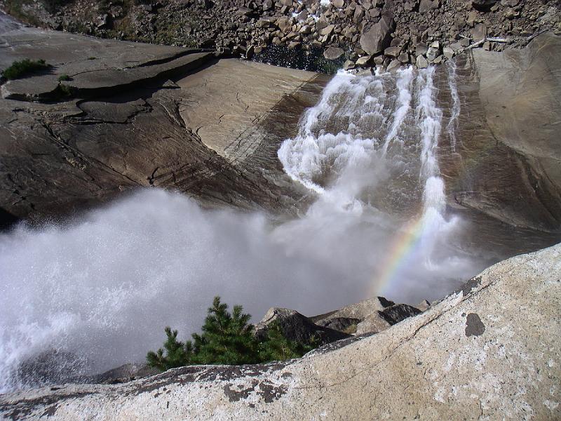 PICT0077.JPG - Looking over the edge of the Nevada Falls....